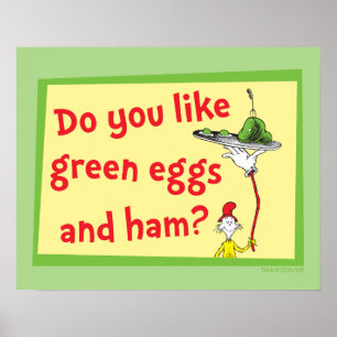 Póster ¿Te gustan los huevos verdes con jamón?