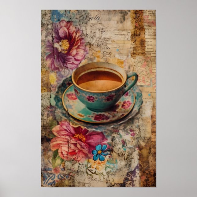 Póster Té matutino (Frente)