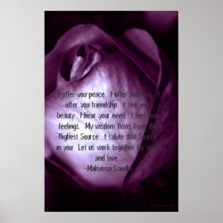 Póster "Te ofrezco paz...."