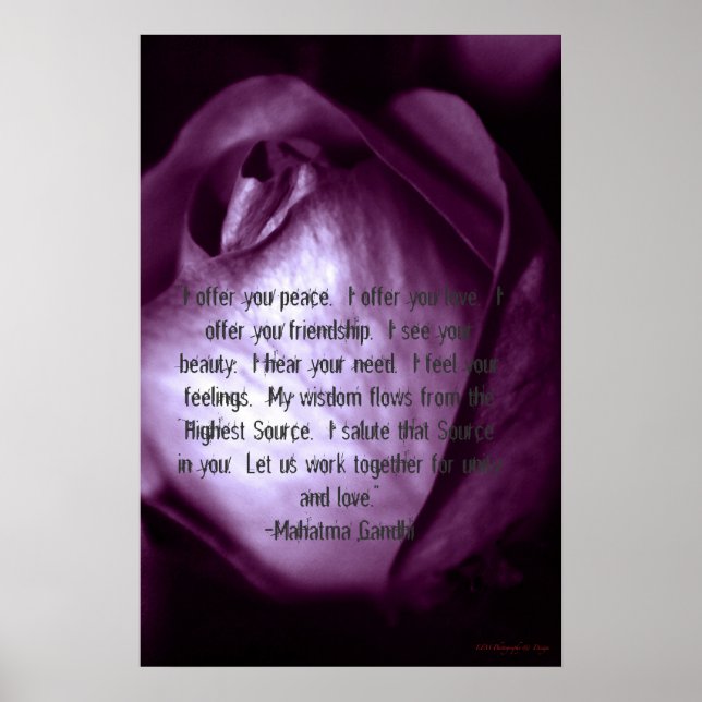 Póster "Te ofrezco paz...." (Frente)