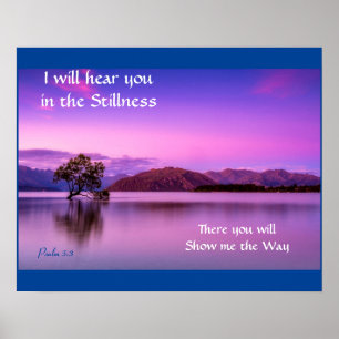 Póster Te oiré en el Poster morado de la quietud 