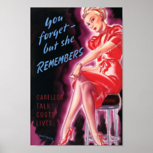 Póster Te olvidas pero recuerda a poster