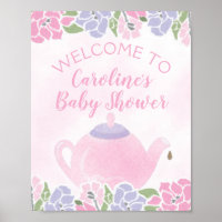 Té para dos Fiestas de té signo de bienvenida Baby
