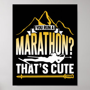 Póster Te pasaste una maratón que es una linda biatleta d