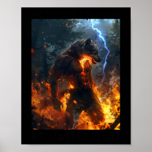 Póster Te protegeré Kitten No Qué Pegatina Alfa Wolf