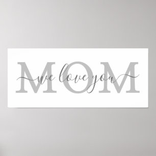 Póster te queremos madre madre madre poster de casa minim