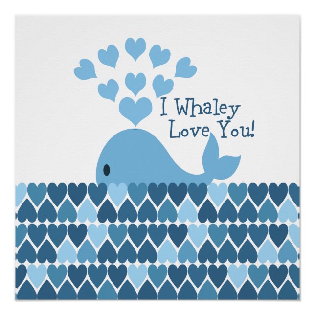 Póster ¡Te Quiero! Azul (Anverso)