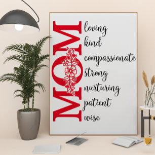 Póster Te quiero, mamá...poster de rasgos de caracteres