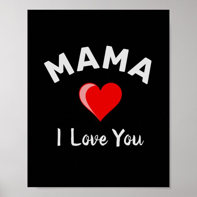 Póster Te quiero mamá Poster de Valores (Frente)