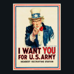 Póster Te quiero para el ejército de EE.UU.<br><div class="desc">Te quiero para el Ejército de EE.UU. : estación de reclutamiento más cercana,  [Recto] Flagg,  James Montgomery,  1877-1960 (Artista) Fecha de creación: 1917</div>