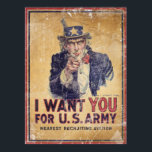 Póster Te quiero para el ejército de EE.UU.<br><div class="desc">Te quiero para el ejército de EE.UU.</div>