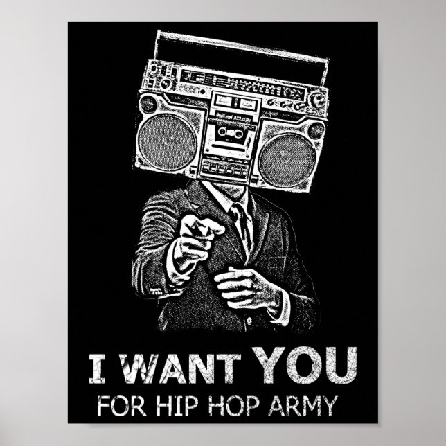 Póster Te quiero para el ejército de hip-hop (Frente)