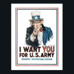 Póster "Te quiero" Tío Sam (frontera)<br><div class="desc">"Te quiero" Tío Sam reclutando Poster por James Montgomery Flagg,  1917</div>