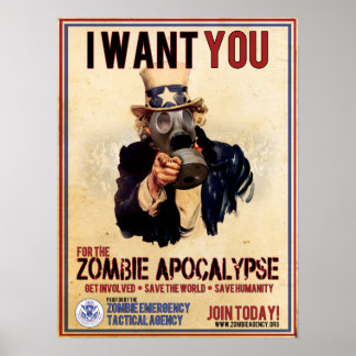 Póster Te Quiero - Zombie Apocalypse