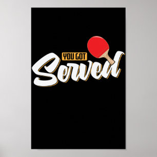 Póster Te Sirvieron Ping Pong Tischtenis