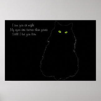 Póster Te veo en la noche Te dejo vivir