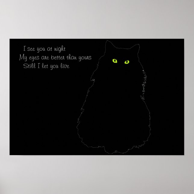 Póster Te veo en la noche Te dejo vivir (Frente)