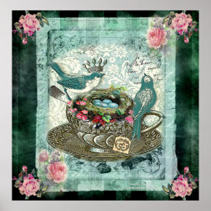 Póster Té verde