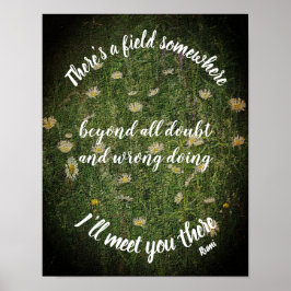 Póster Te veré allí Rumi Inspiradora cita