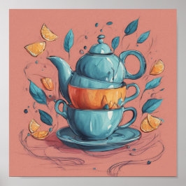 Póster Tea Art