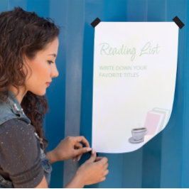 Póster Tea & Books Bridal Shower Reading List