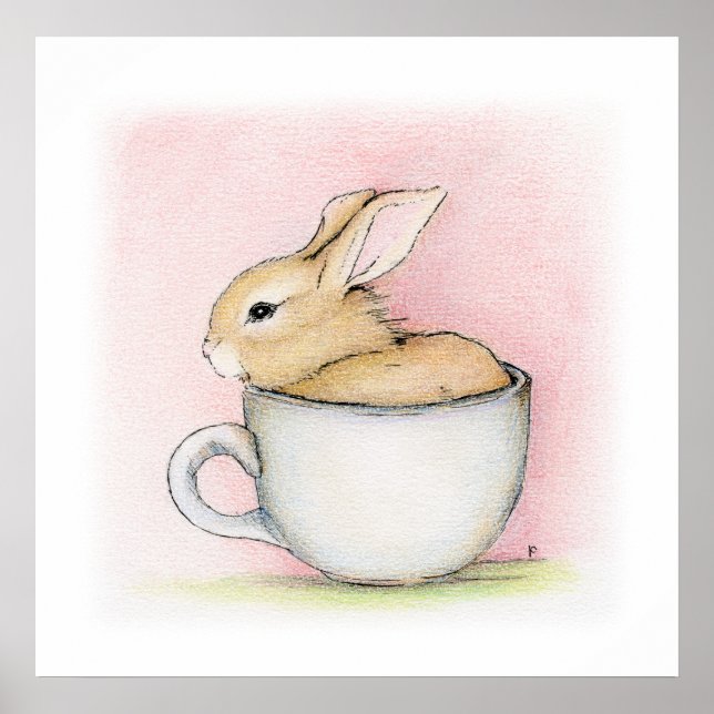 Póster Tea Cup Print - BEST OF ZAZZLE WEEK 45 2010 (Frente)