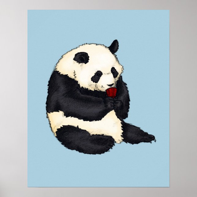 Póster Tea Fiesta Panda (Frente)