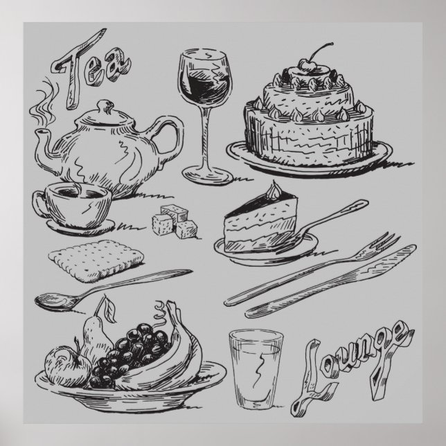 Póster Tea Lounge (Frente)