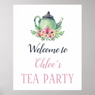 Póster Tea Party Welcome