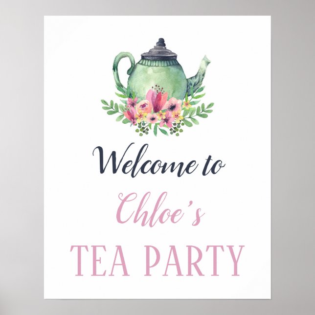 Póster Tea Party Welcome (Frente)
