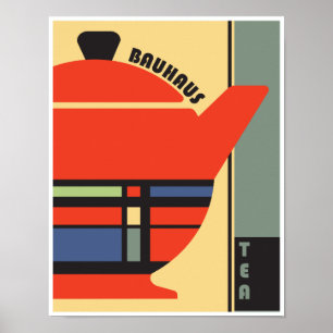 Póster Tea Pota Bauhaus 1