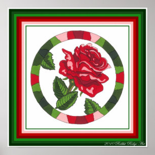 Póster Tea Rosa Print