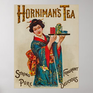 Póster Tea~Strong~Pure~Fragrant~Delicious 1898 de