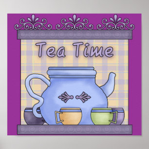 Póster Tea time poster