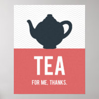 Tea Typography Poster, cocina moderna, Personaliza