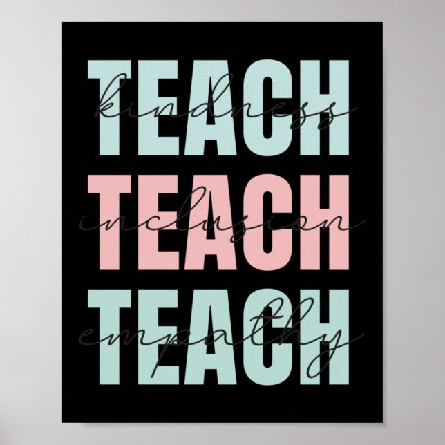 Póster Teach Kindness (Frente)
