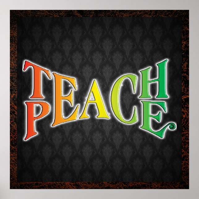 Póster Teach Peace (Frente)