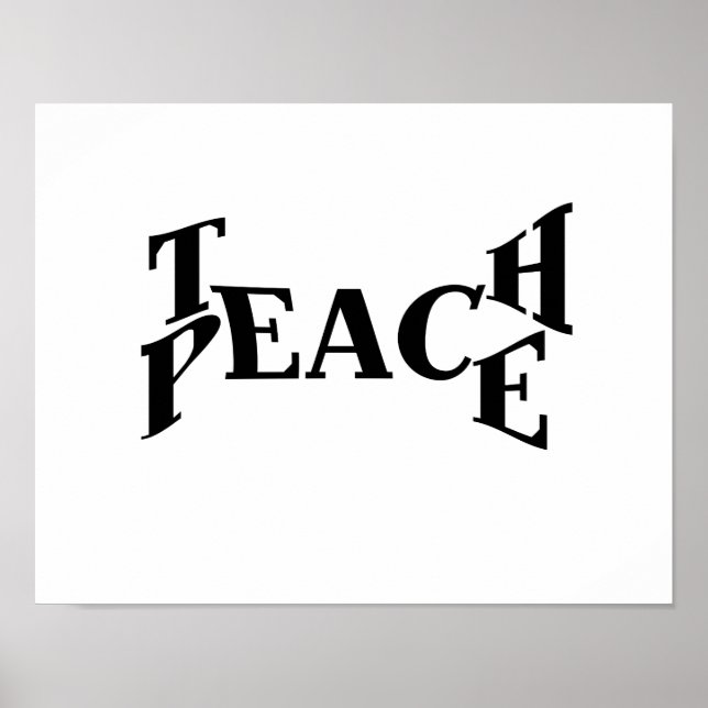 Póster Teach Peace (Frente)
