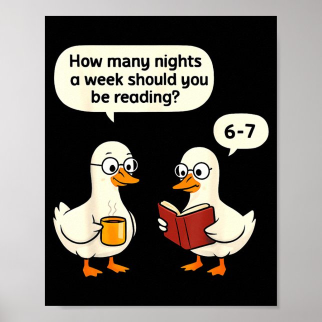 Póster Teacher 67 How Many Nights A Week Should You Be Re (Frente)