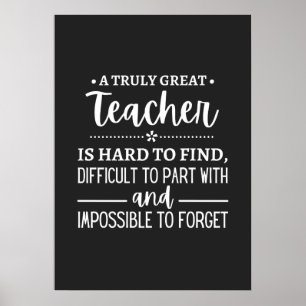 Póster teacher Gift, A Truly Great Teacher
