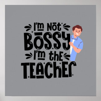 Póster Teacher Motivational Quote poster Wall art