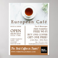 Teacup & Saucer, Barista, Café, anuncio de café