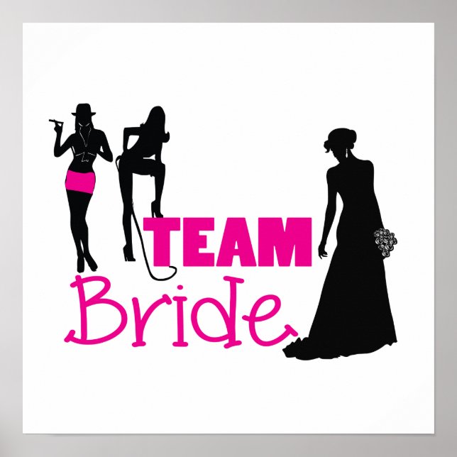 Póster Team Bride - dama de honor (Frente)