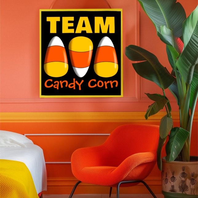 Póster Team Candy Corn Halloween (Subido por el creador)
