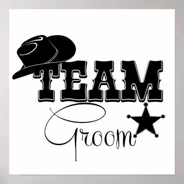 Póster Team Groom - vaquero (Frente)