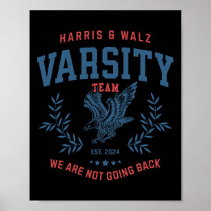 Póster Team Harris Walz 2024 Elecciones Kamala Tim Waltz