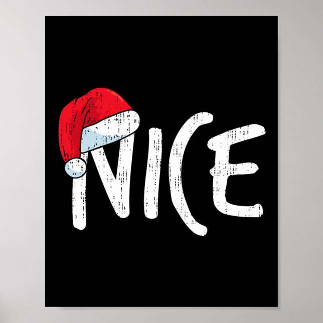 Póster Team Naughty Nice Funny Matando Navidades Parejas (Frente)