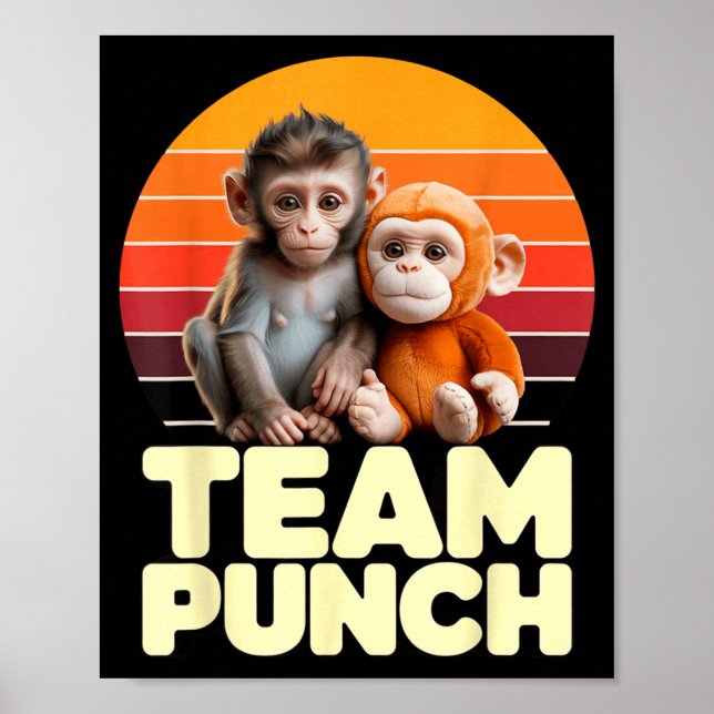 Póster Team Punch Baby Monkey Sunset Duo (Frente)