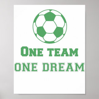 Póster Team Quote One Team one Dream Soccer
