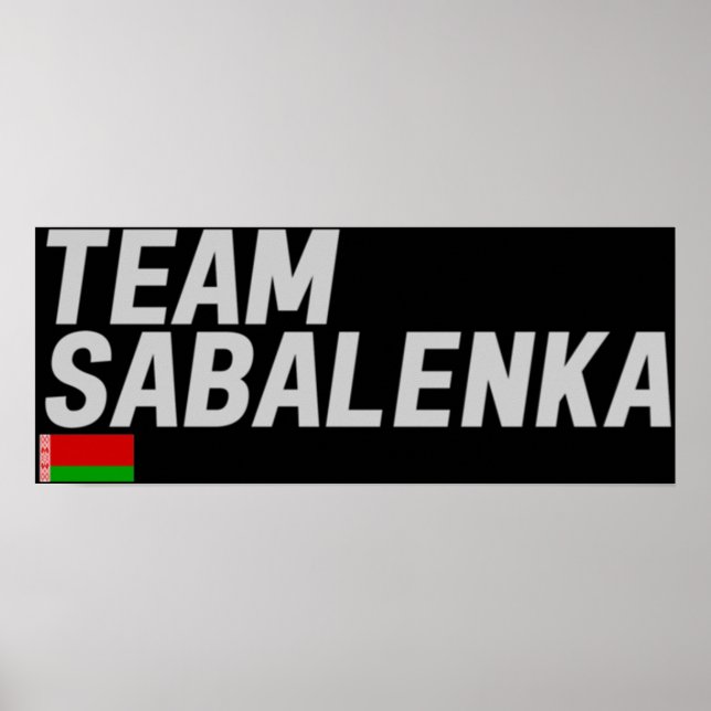 PÓSTER TEAM SABALENKA (Frente)